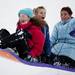 Emily Haddrill, Rachel O'Dea and Nicole Weber sled together at Huron Hills Golf Course on Friday, Dec 28. Daniel Brenner I AnnArbor.com